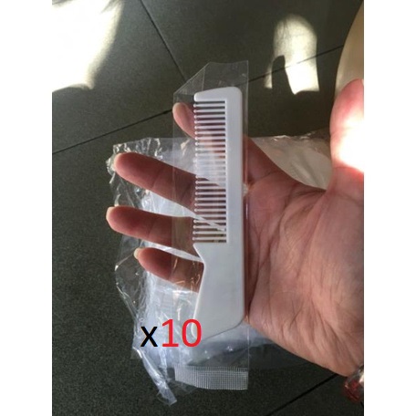 100 Lược mini khách sạn màu trắng nhỏ (bịch 100 cái)