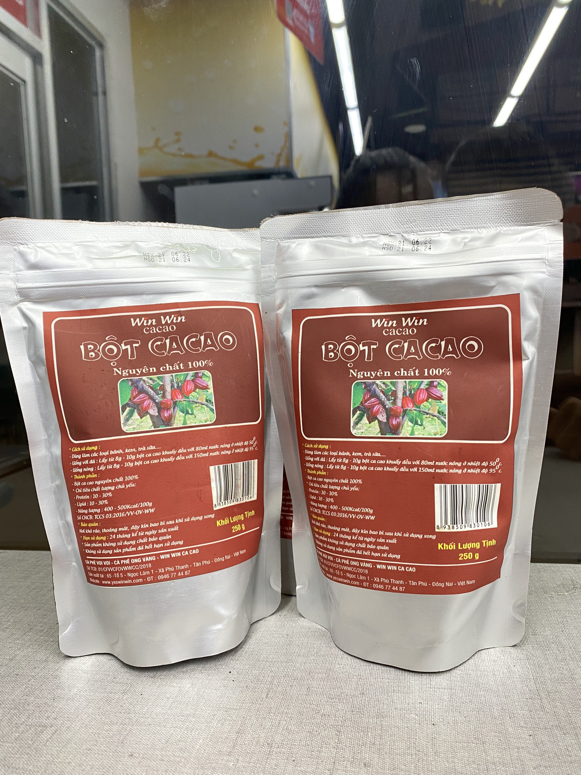 Bột Ca cao Nguyên Chất 100% - Cacao Yes Win Win 250Gr