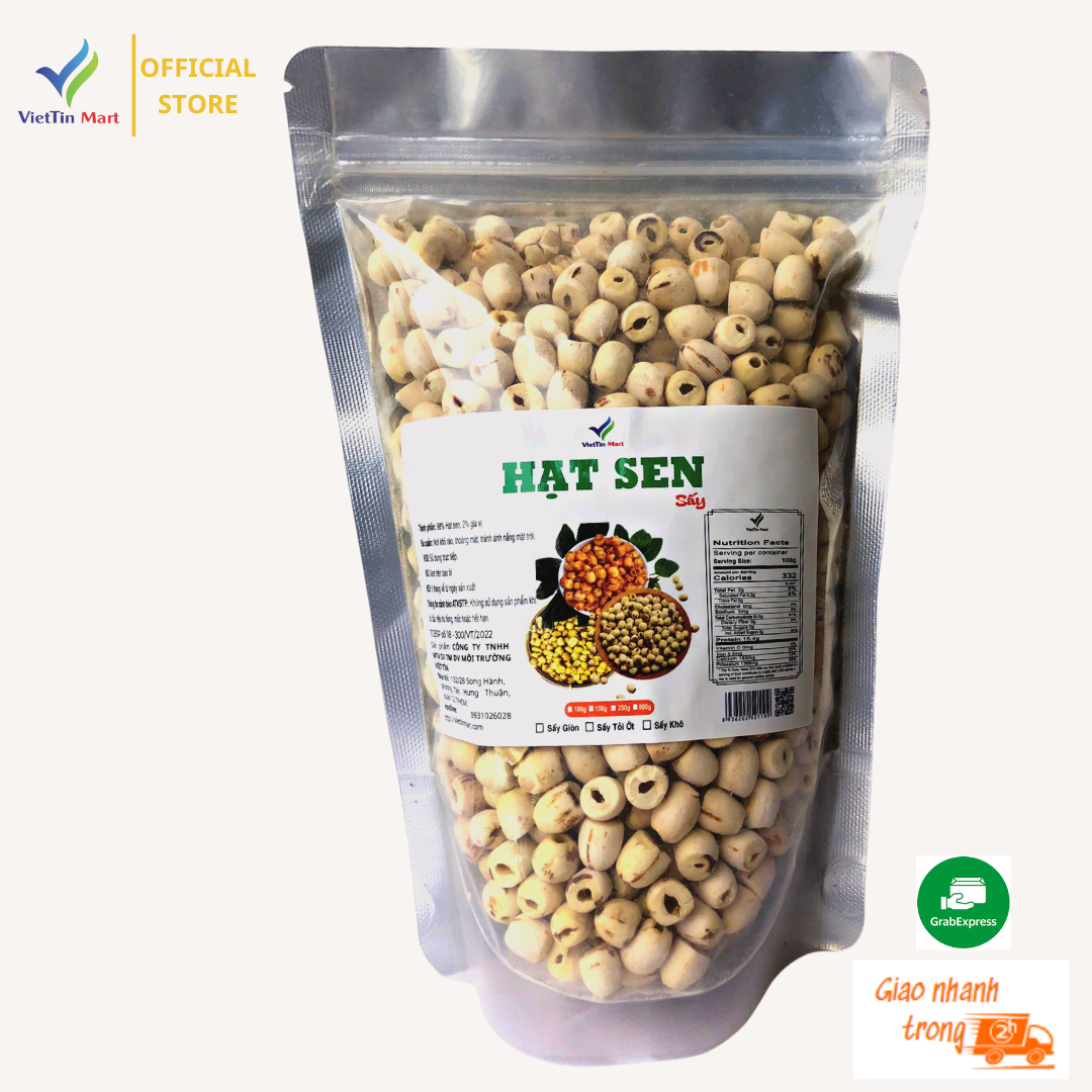 500g Hạt sen khô đồng tháp loại 1- Viettin Mart