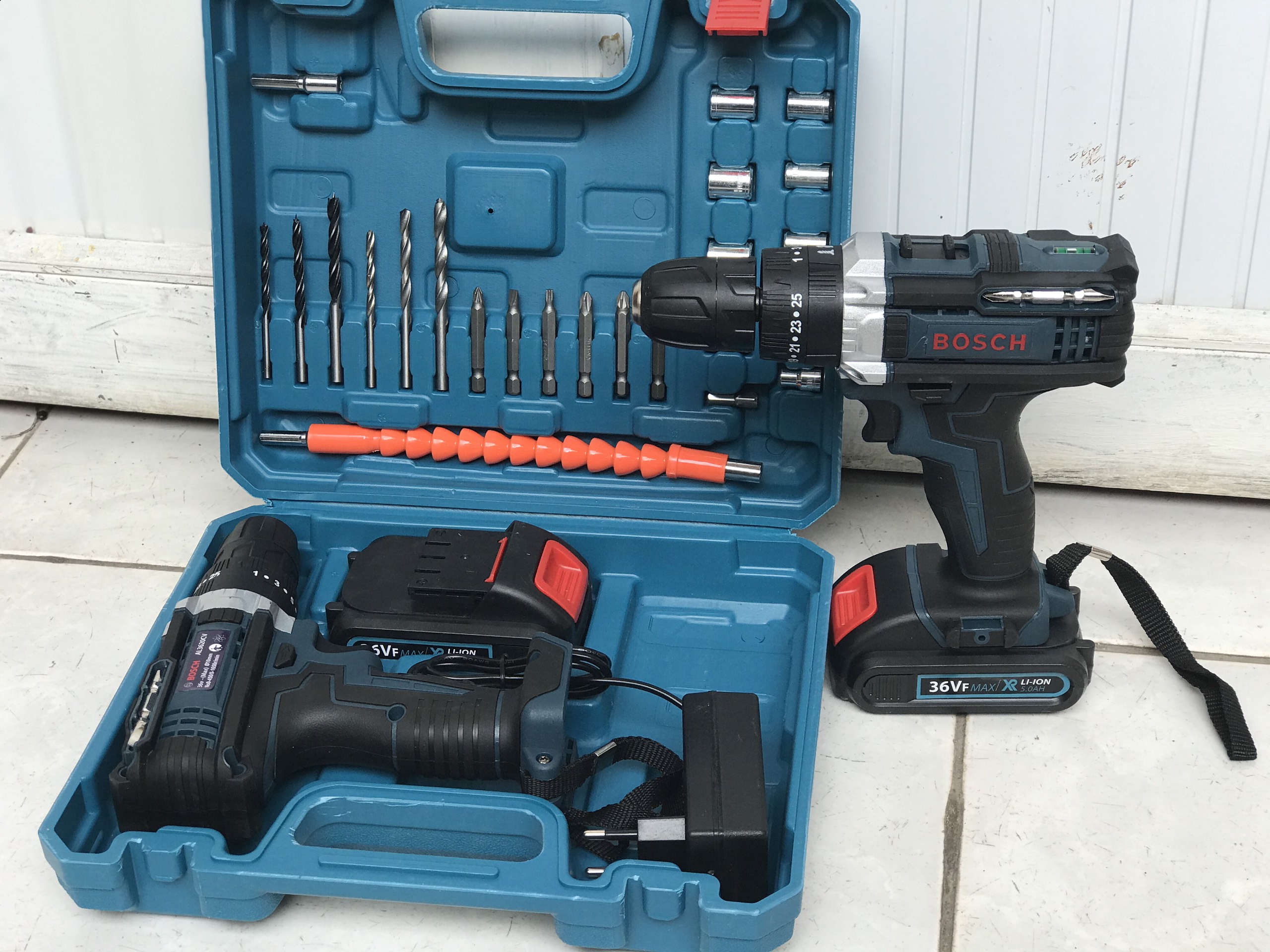 Máy khoan pin 36v 2pin kèm phụ kiện