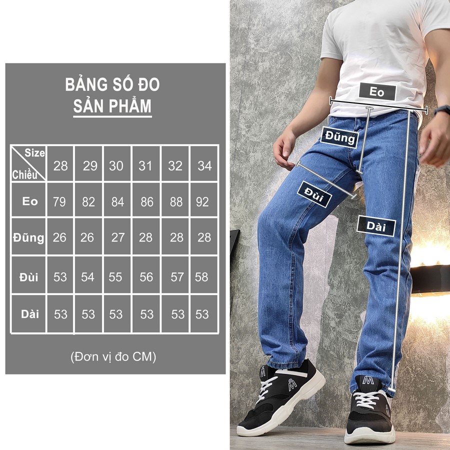 [HCM]Quần jean nam Muidoi Q61 (Xanh đen)