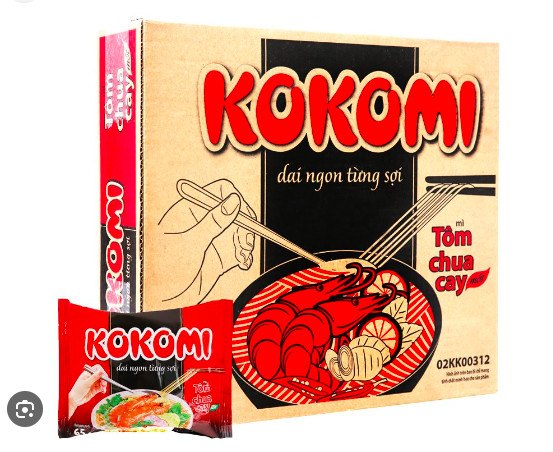 ( Thùng 30 gói ) mì KOKOMI tôm chua cay 65gr