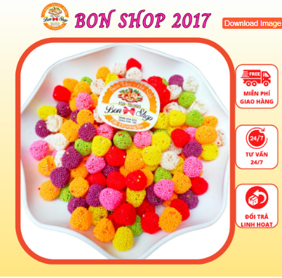 HỘP 500G KẸO DẺO TRÁI CÂY MÂM XÔI
