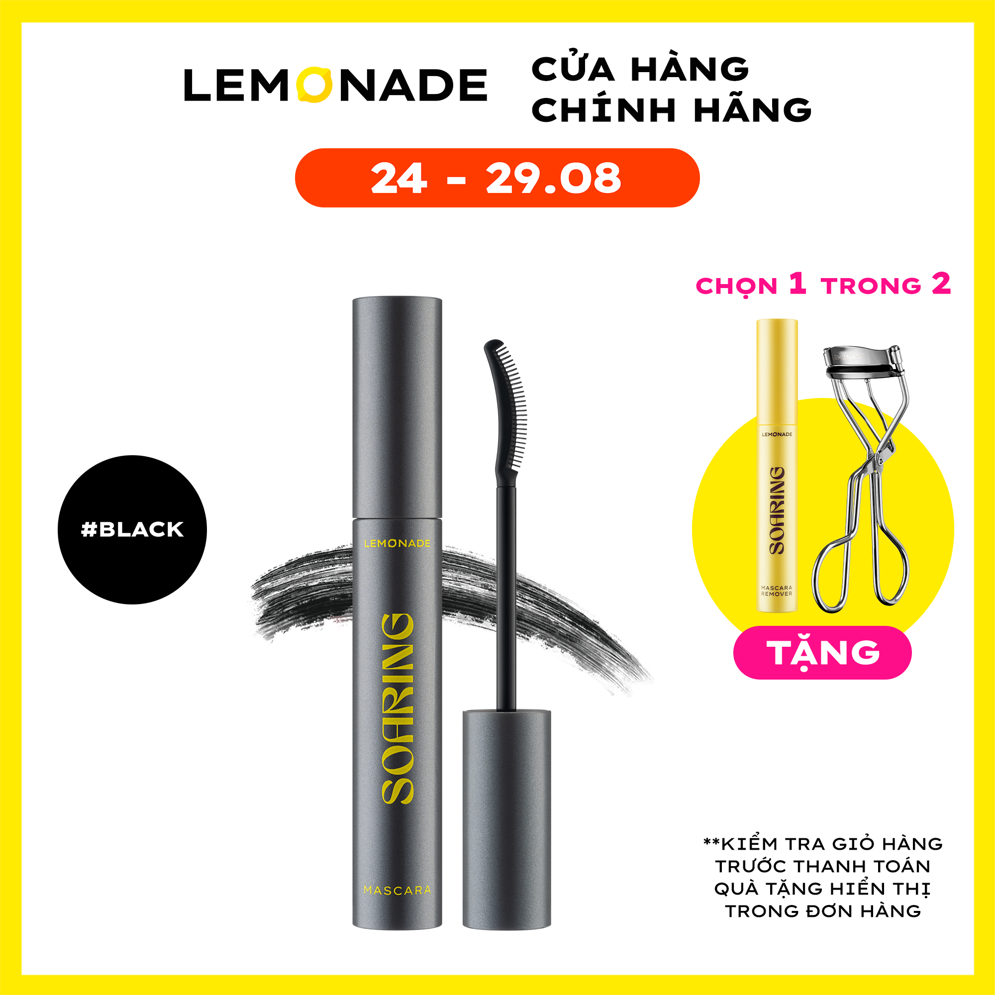 Chuốt mi tơi dài lâu trôi Lemonade Soaring Mascara 6ml