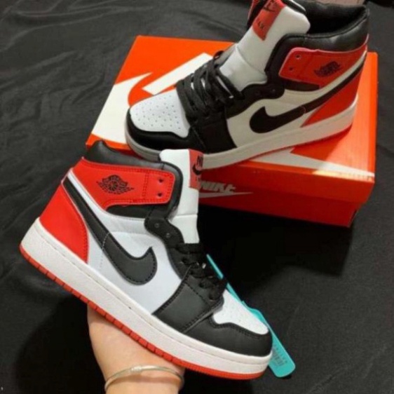 Giày jodan 𝐜ổ 𝐜𝐚𝐨 ⚡️𝐅𝐑𝐄𝐄 𝐒𝐇𝐈𝐏⚡️ GiàyNjke Full Màu Nâu đen cổ cao hàng cao cấp nam nữ full box TẶNG Keo Dán Giày S