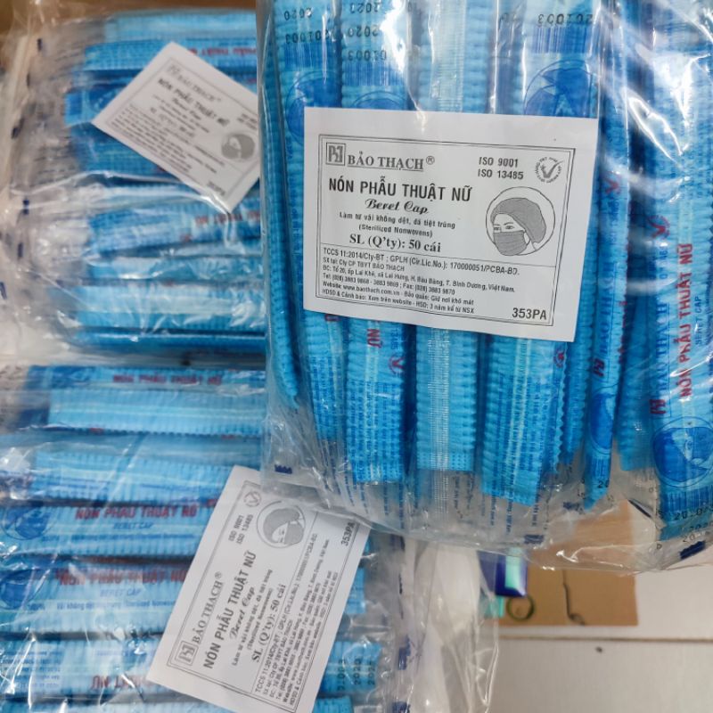 Nón phẫu thuật con sò nữ (Gói 50 cái)