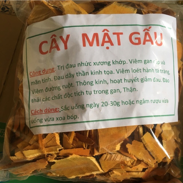 Cây mật gấu khô thái lát 1kg