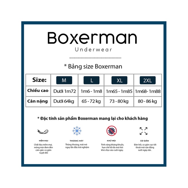 Quần boxer nam PRO MESH/Black cao cấp BOXERMAN