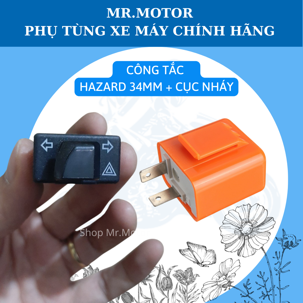 Combo công tắc Hazard - Cục nháy( Rơ le) xinhan