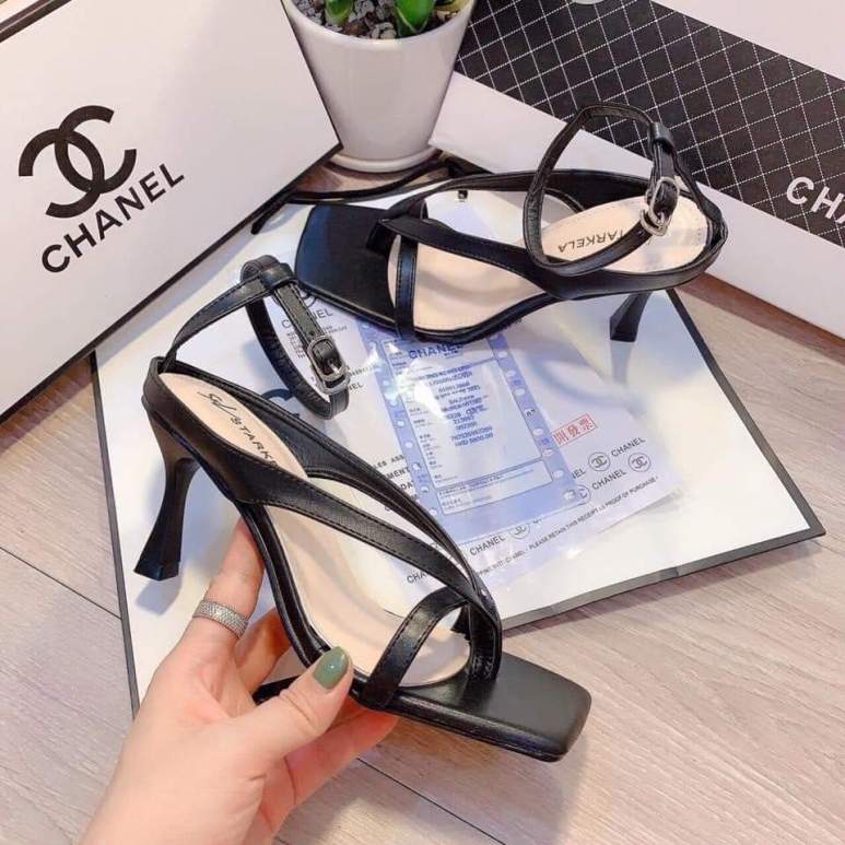 Sandal cao gót kẹp ngón mã B4 Hot hit giá rẻ