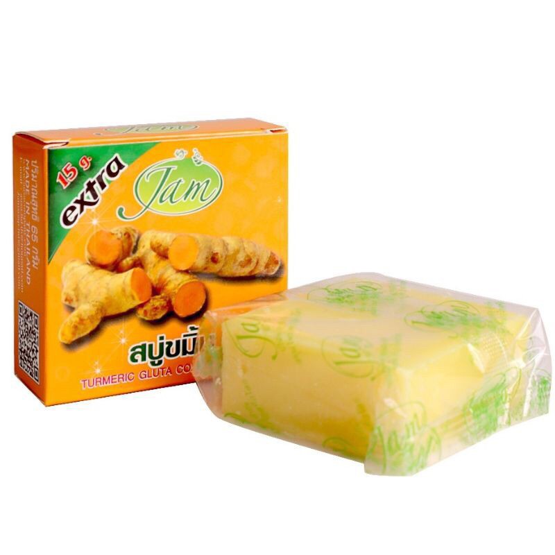 Xà phòng Cám Gạo Jam + Cam + Nghệ Jam Thái Lan