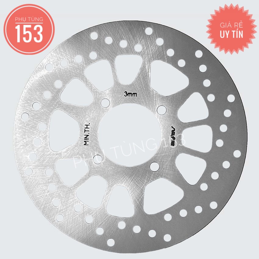 Đĩa Sirius / Nouvo / Nouvo LX kiểu Zin - Đĩa thắng xe máy - PHỤ TÙNG 153