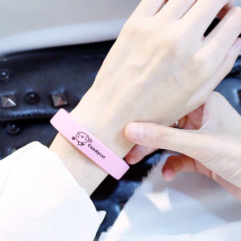 Vòng tay silicon CanDyCat thời trang phong cách Hàn