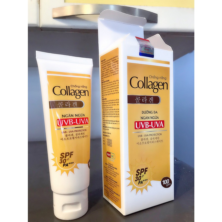 Kem Dưỡng Da Chống Nắng Collagen- Tuýp 100gr