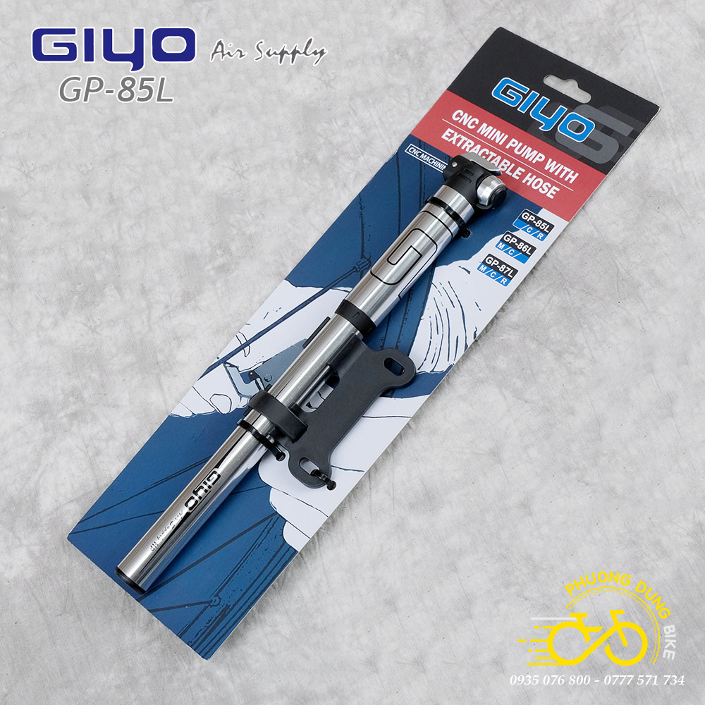Bơm mini cao cấp xe đạp giyo gp 85l