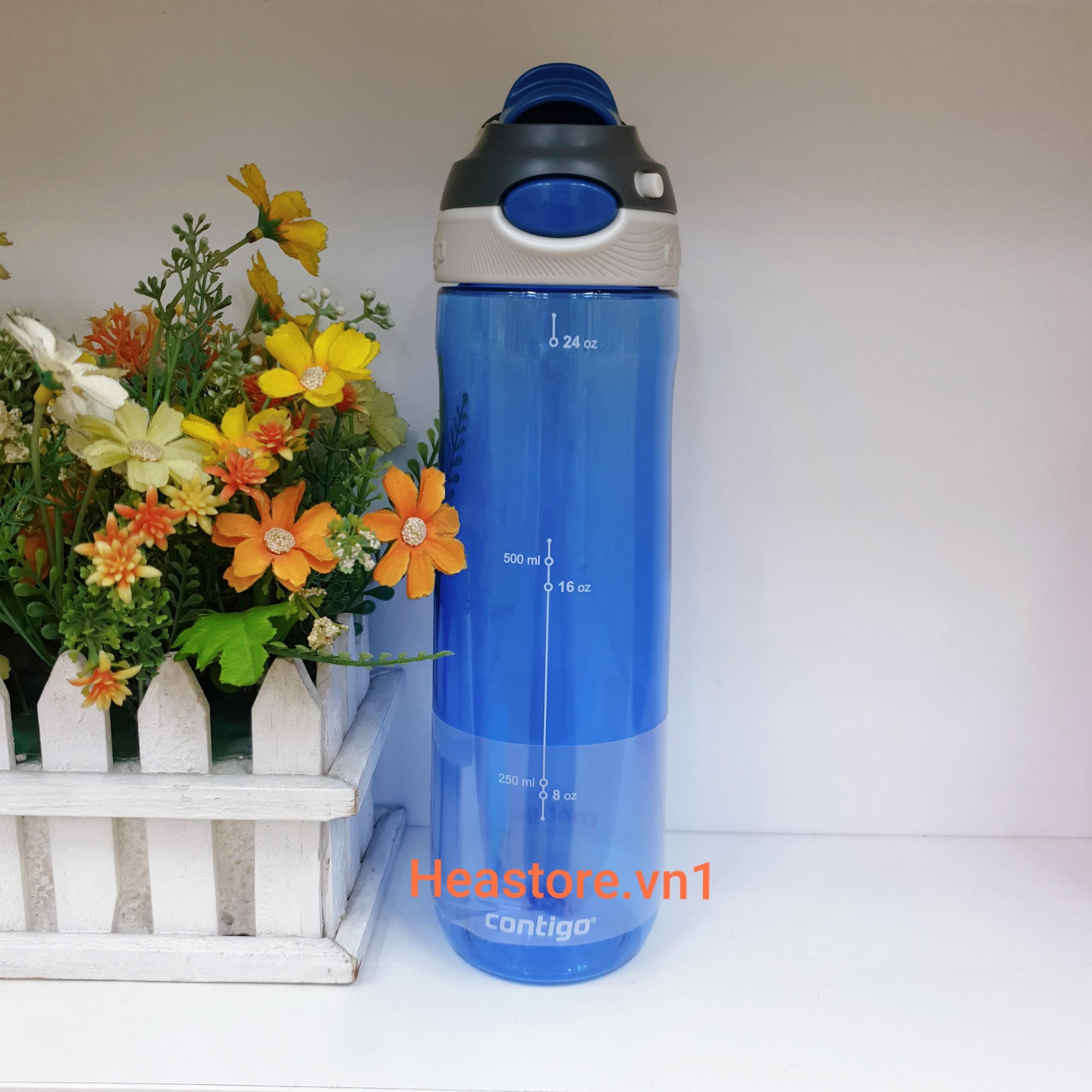 Bình nước Contigo Autospout - 709ml ( XANH DƯƠNG )