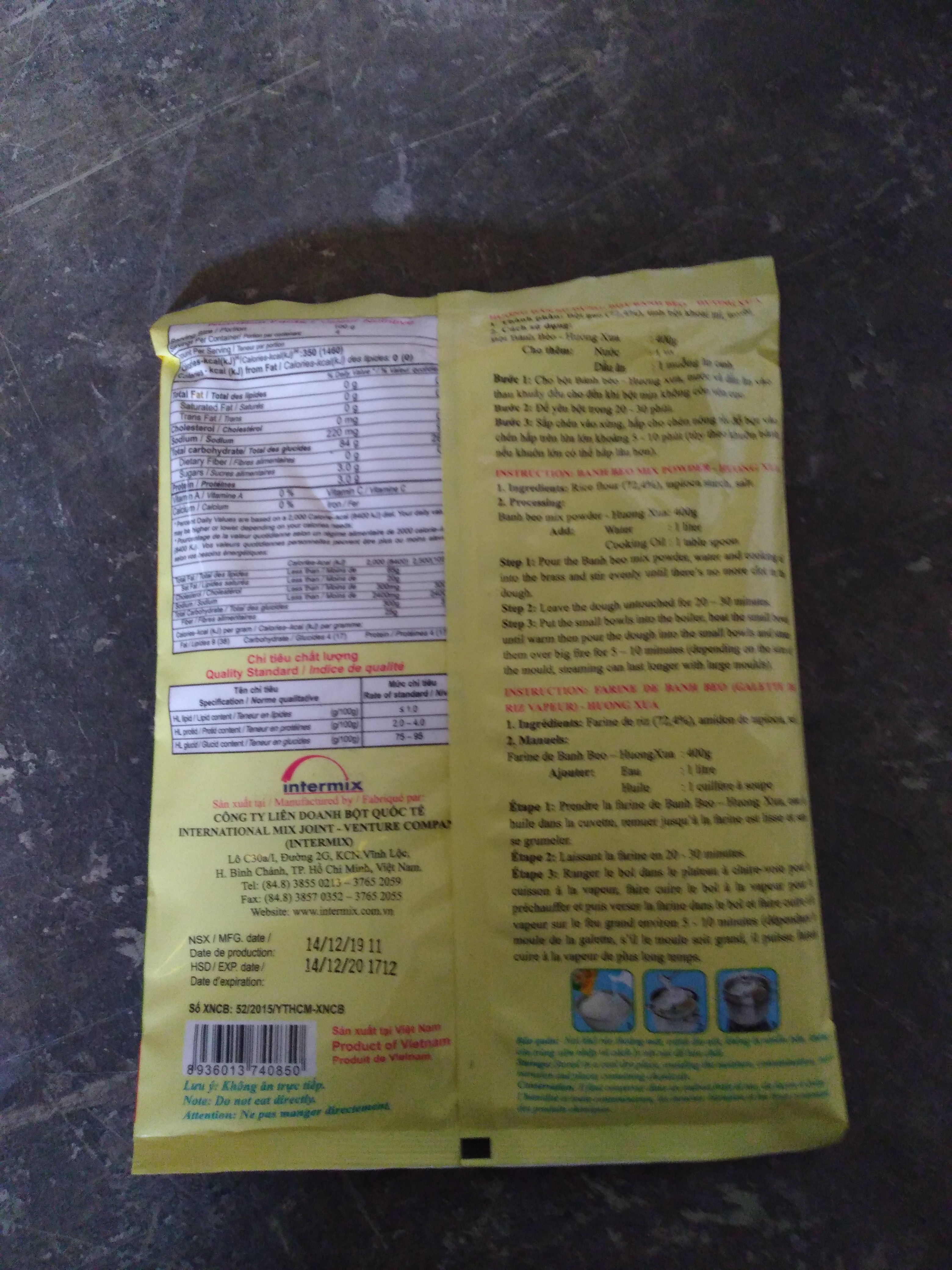 Bột bánh bèo Mikko hương xưa 400g