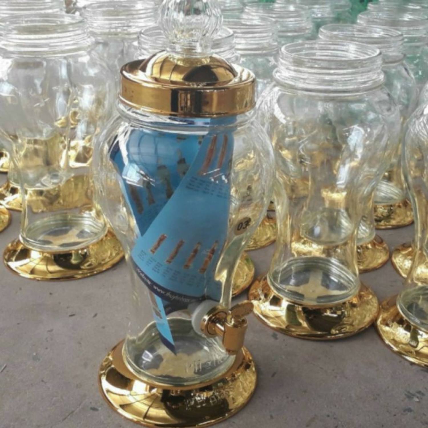 Bình Ngâm rượυ Sâm Thủy Tinh PHÚ HÒA 5 Lít Không Van , Có Van