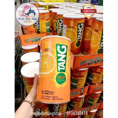 BỘT PHA NƯỚC CAM TANG 2.04kg- MỸ