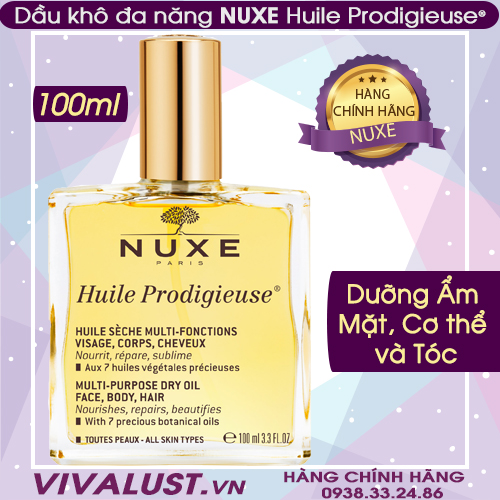 Dầu khô đa năng Nuxe Huile Prodigieuse® (100ml)