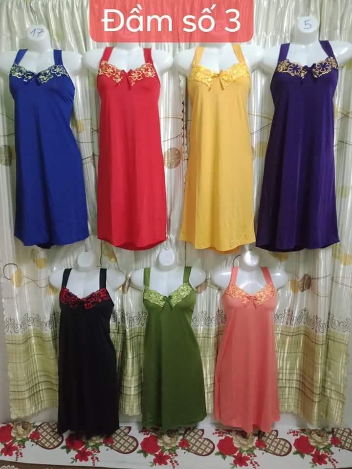 [HCM]combo 2 váy thun lanh bận ngủ cho nữ