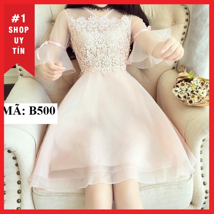 [HCM]ĐẦM REN PHỐI LƯỚI B500 ĐỦ SIZE 30 ĐẾN 72KG
