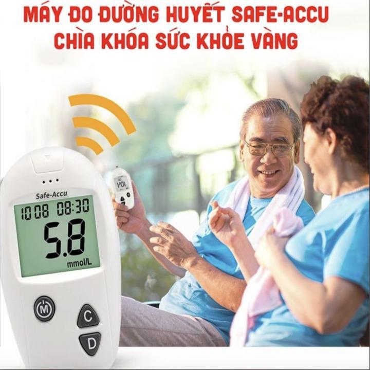 Máy đo đường huyết SAFE-ACCU + Tặng hộp que thử 25 test