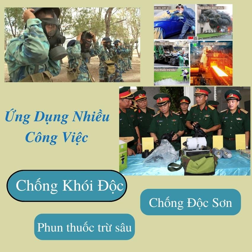 Mặt Nạ Binh Chủng Chống Khói Độc Khí Độc Hóa Chất