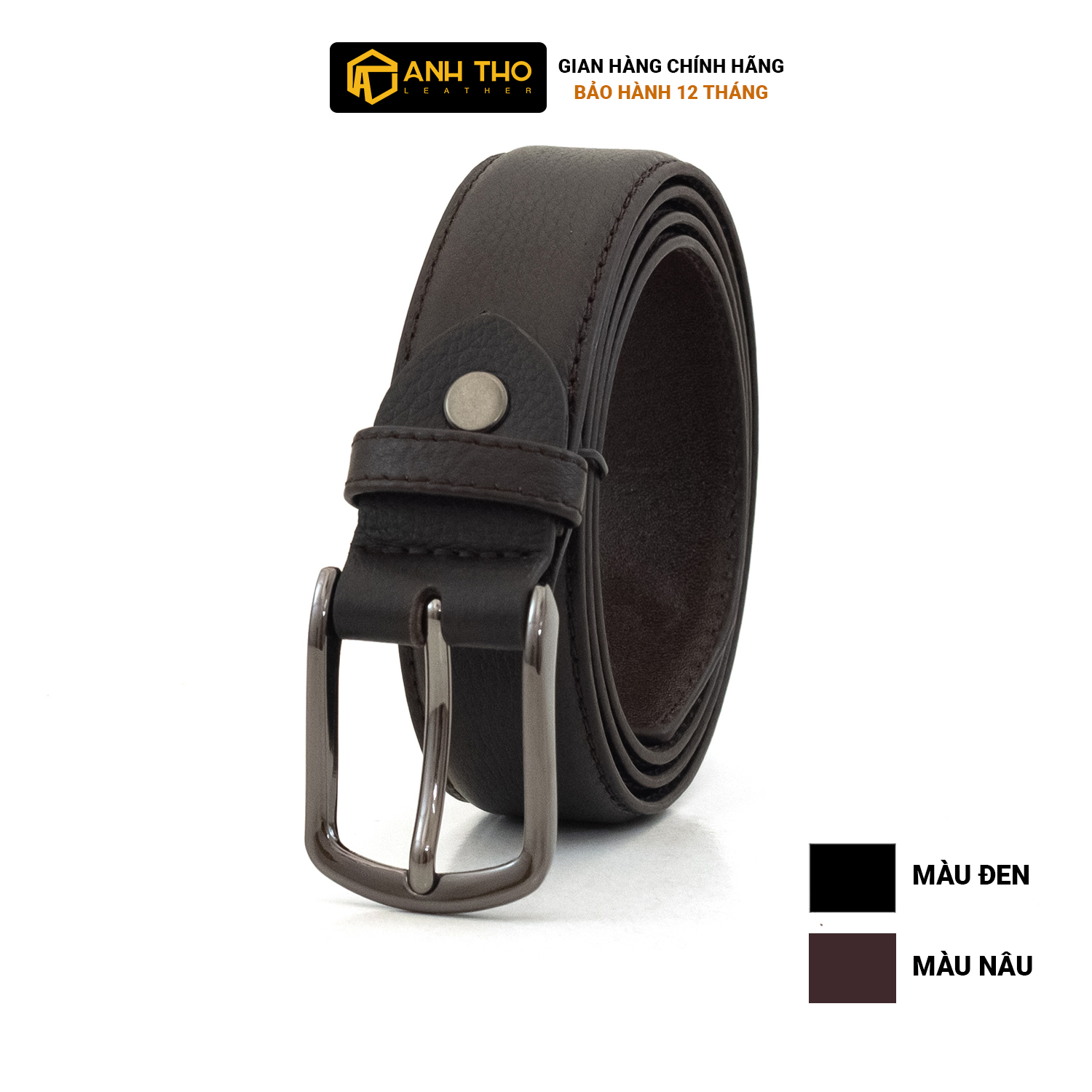 Bản 2.8cm - thắt lưng bản nhỏ da bò ý mik3-04 | anh tho leather