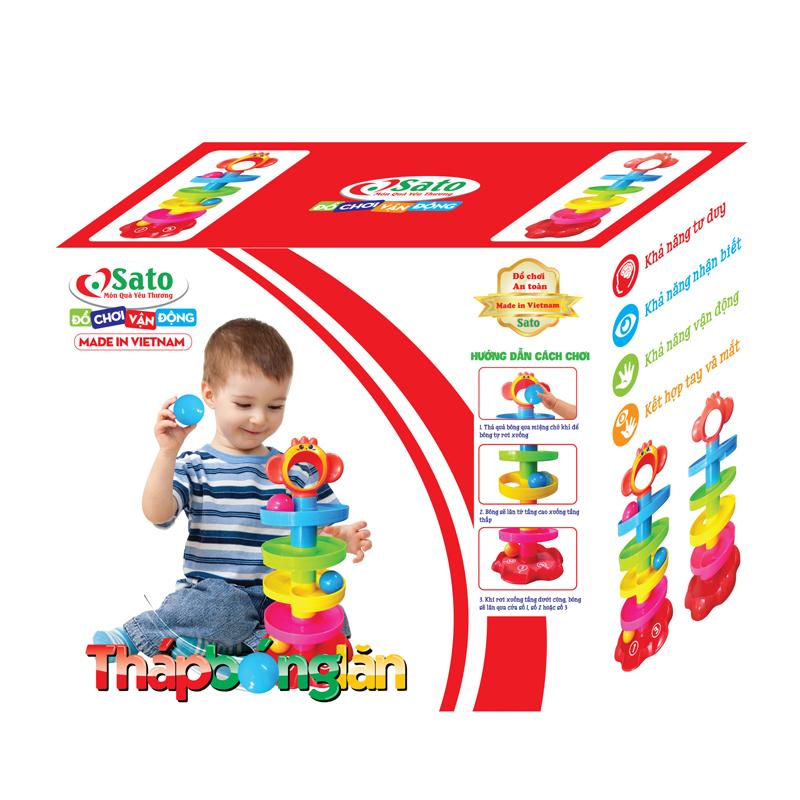 Đồ chơi thả bóng bé yêu - tháp bóng lăn Sato89