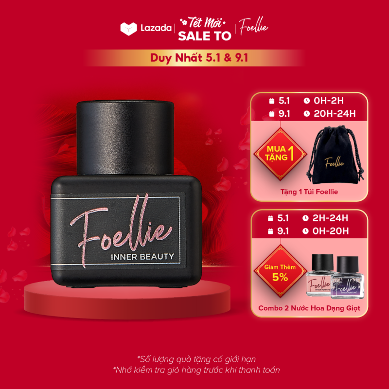 Nước Hoa Vùng Kín Foellie Hàn Quốc Hương Thơm Nồng Đượm 5ml - Eau de Bijou Inner Perfume nhập khẩu