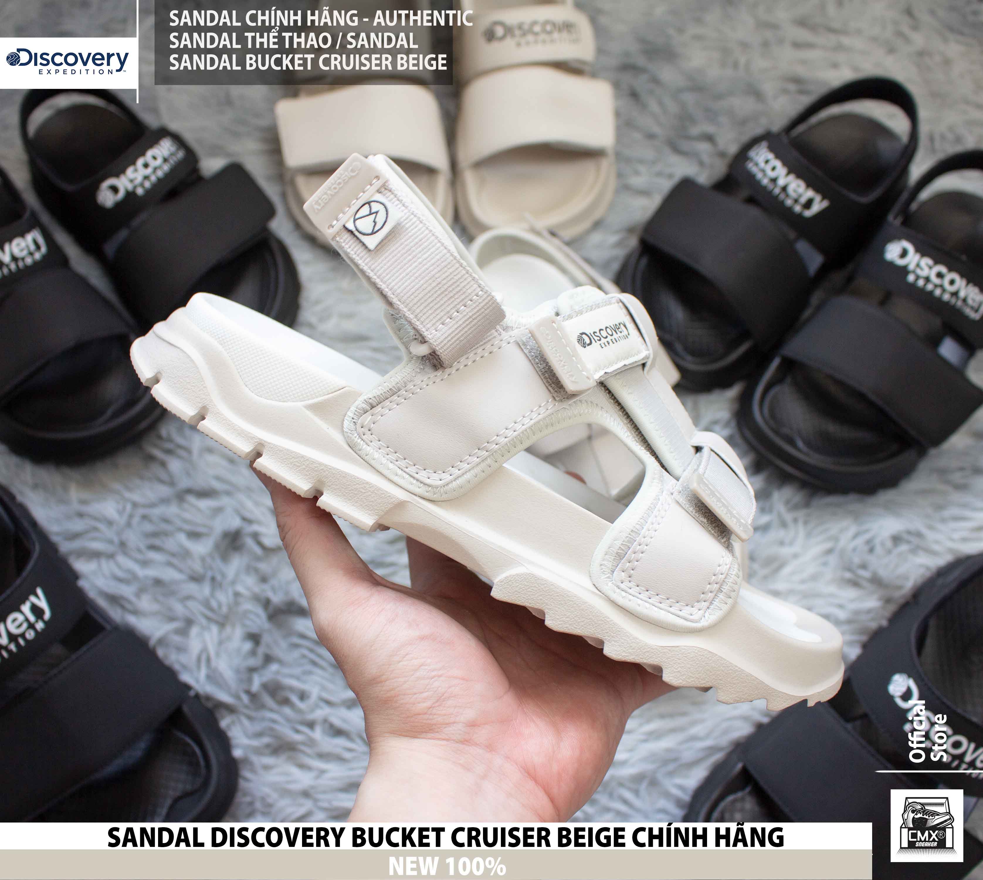 [ HÀNG CHÍNH HÃNG ] Xăng Đan / SANDAL Discovery Expedition BUCKET ( BEIGE - TRẮNG - ĐEN ) - REAL AUTHENTIC 100%