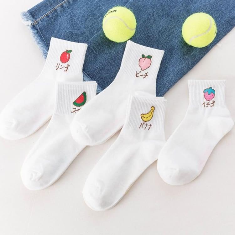 Sale Một đôi tất vớ trái cây nhật ( giao hàng ngẫu nhiên )