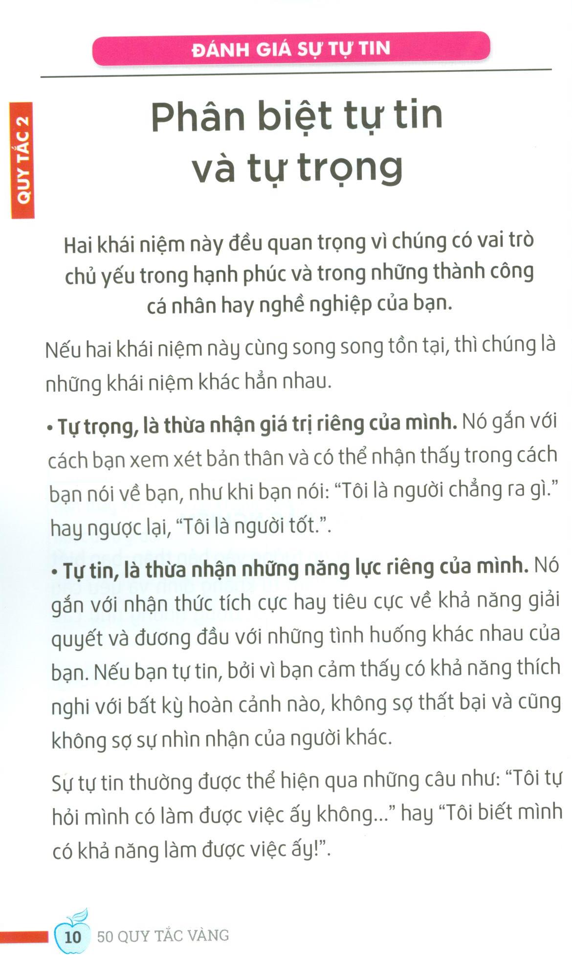 50 Quy Tắc Vàng - Đánh Thức Sự Tự Tin