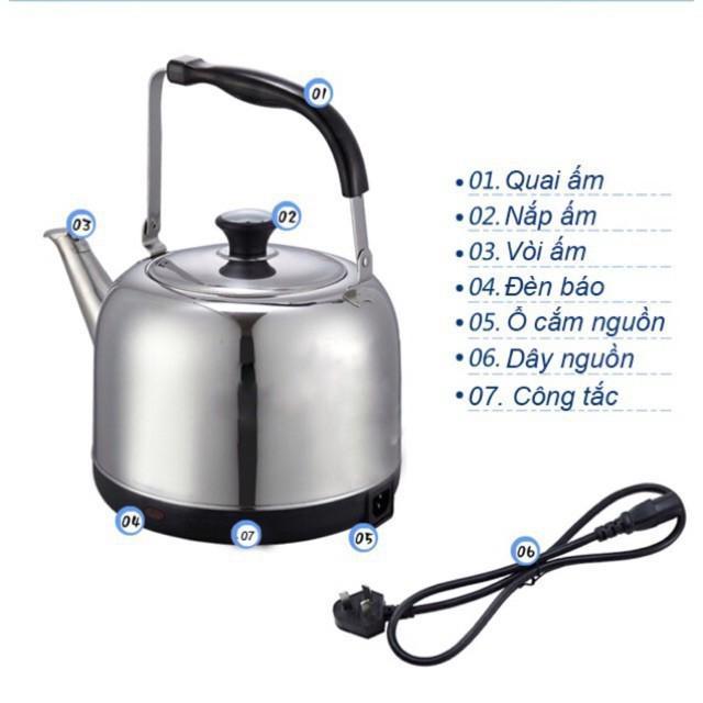 Ấm điện siêu tốc Đạt Tường 5l vòi dài nước sôi tự ngắt