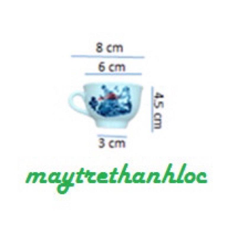 Bộ tách trà xưa (gồm 1 dĩa, 1 bình tích, 6 chum )