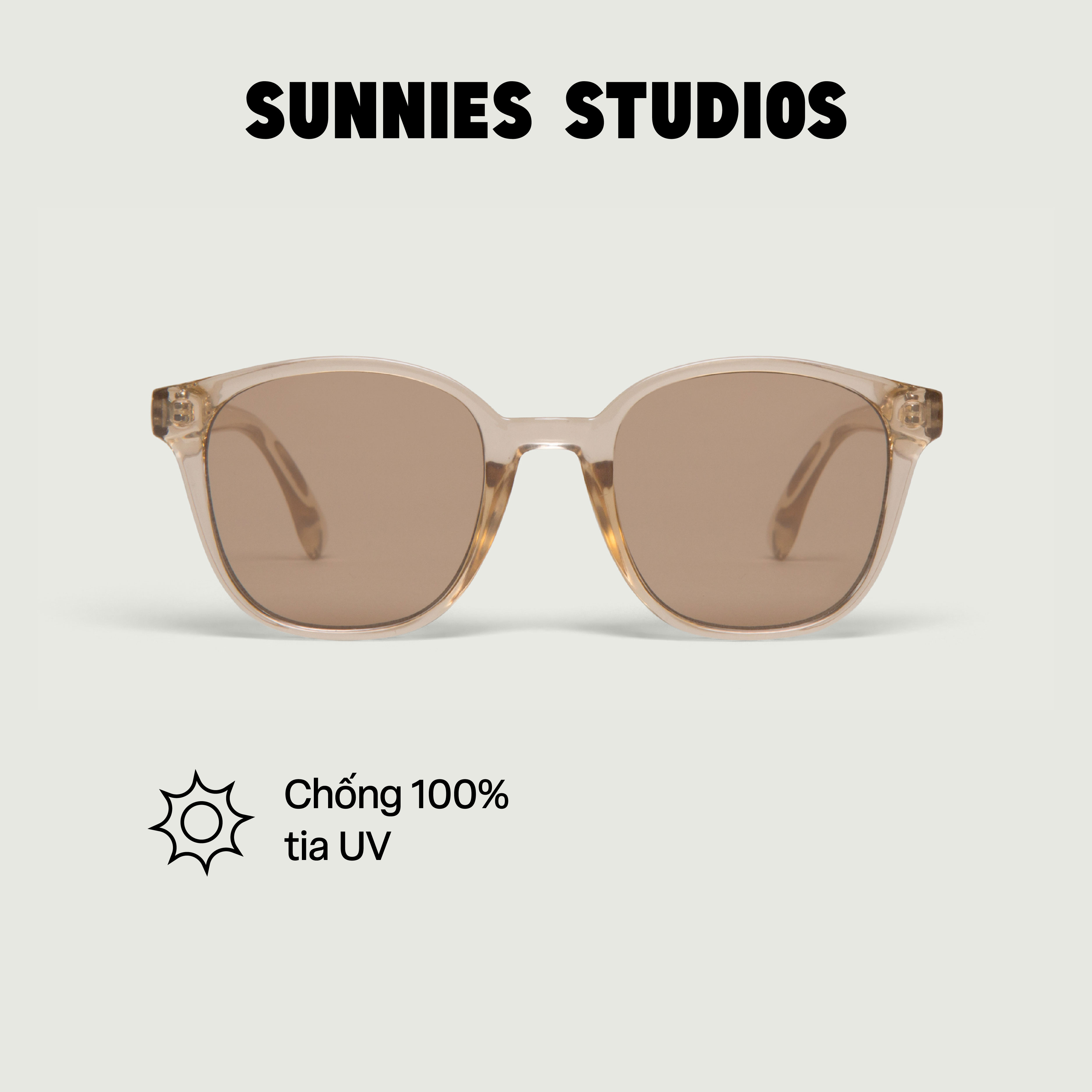 SUNNIES STUDIOS - Kính Mát Gọng Vuông Neo Cornhusk - 60313-3-3
