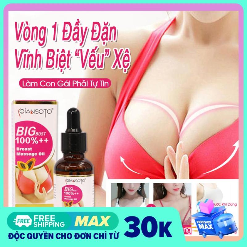 Qiansoto Tinh Dầu Nở Ngực Tăng Ngực Tăng Vòng 1 Enhancement Breast Oil Massage Upsize