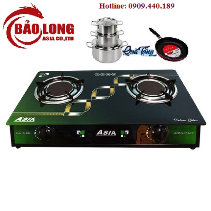 [HCM]Bếp gas đôi hồng ngoại 2 vòng nhiệt cao cấp Asia