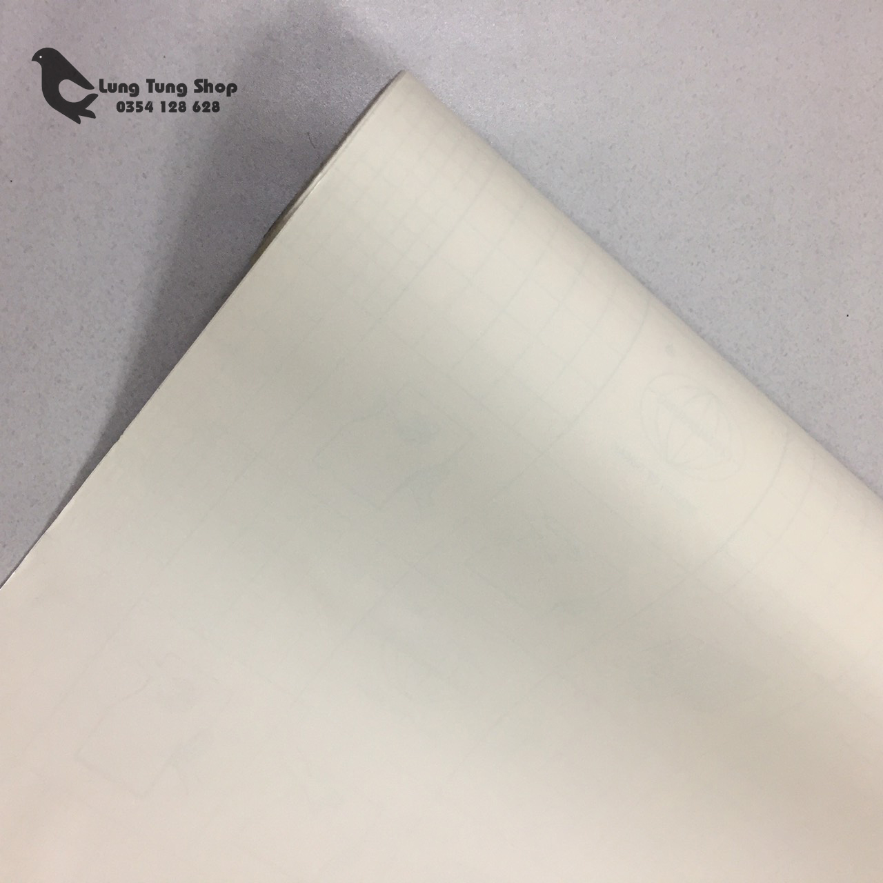 [HCM]giấy dán tường có keo - decal trắng nhám ( khổ 1,2m )