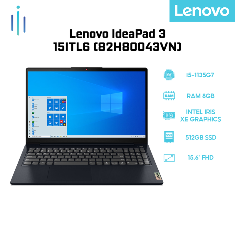 Bảng giá Laptop Lenovo IdeaPad 3 15ITL6 (82H80043VN) (i5-1135G7 | 8GB | 512GB | Intel Iris Xe Graphics | 15.6 FHD | Win 10) Phong Vũ