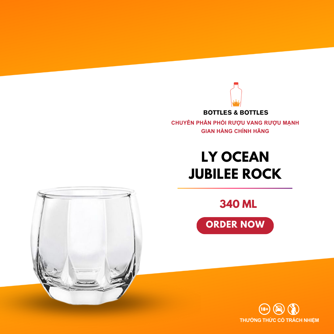 Ocean Jubilee Rock Glass Cup 340ml
