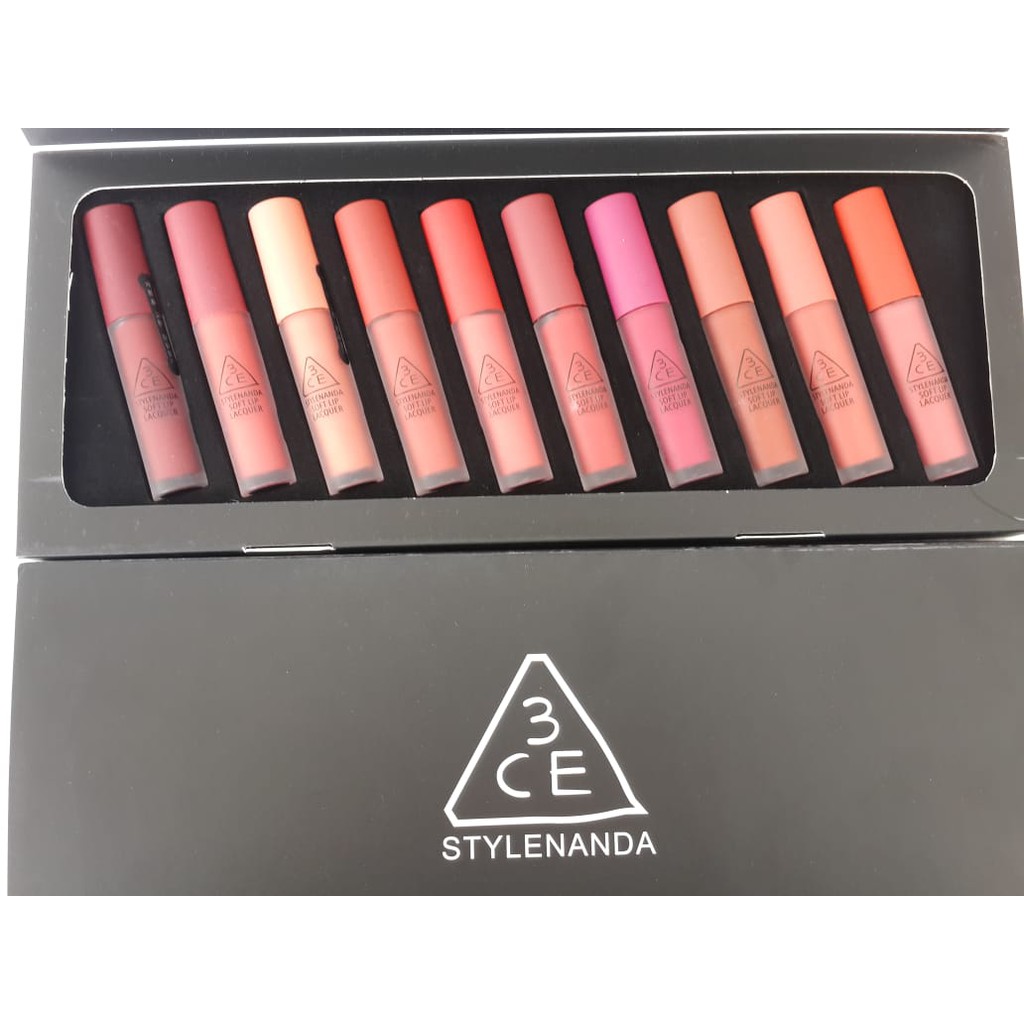Set 10 son kem lì xịn - chất son mềm