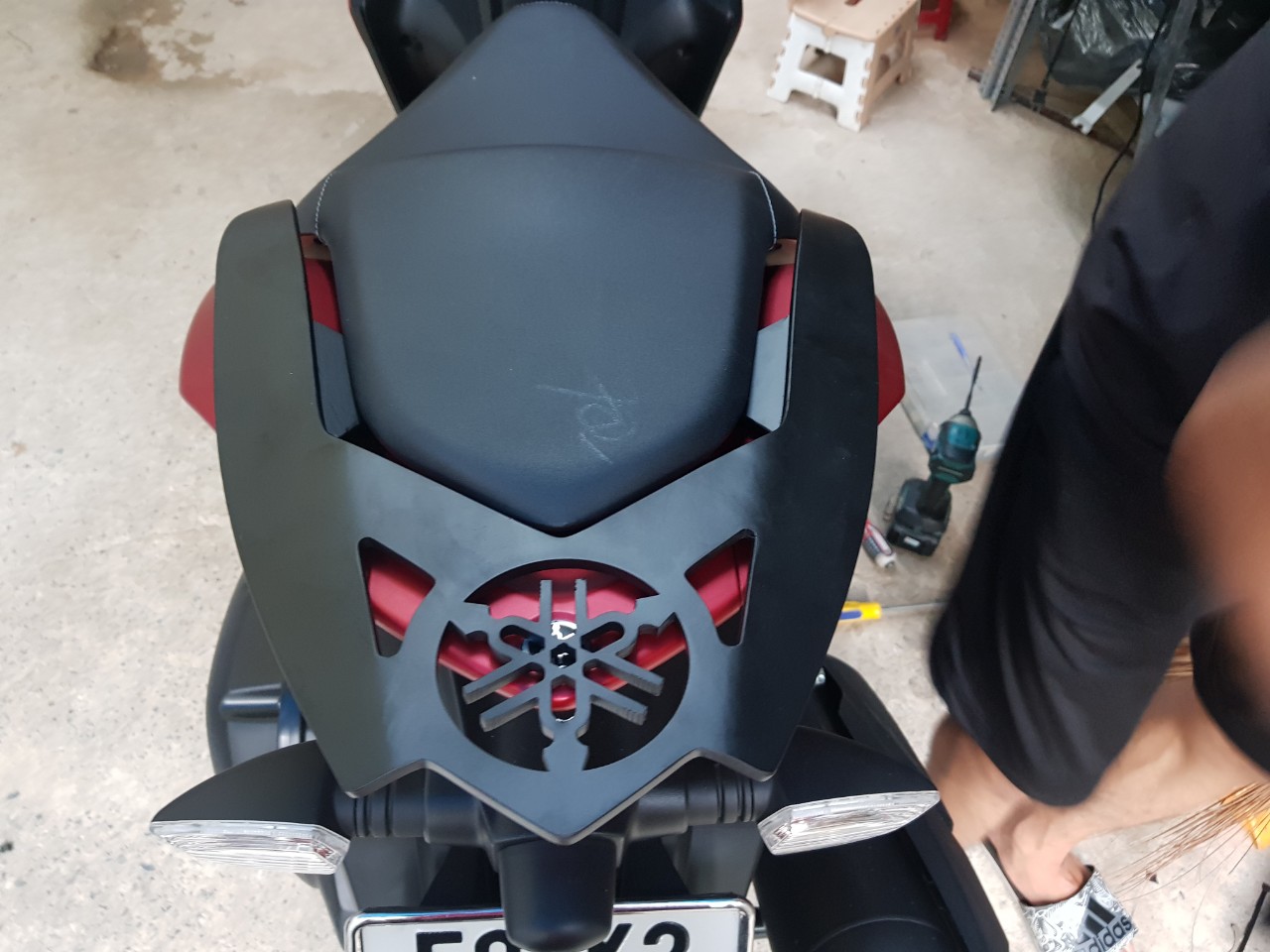 [HCM]Tay dắt thép logo Yamaha lắp NVX đẹp ( Ver ngắn)
