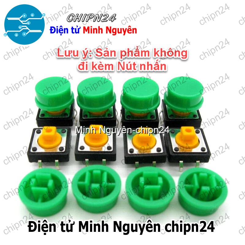 [10 cái] (F68) Nắp chụp nút nhấn 12x12 B3F-4055 (Đỏ/Vàng/Xanh Lá/ Xanh Dương/Trắng/Đen/Xám) - [Chọn Loại] - HHH.00134