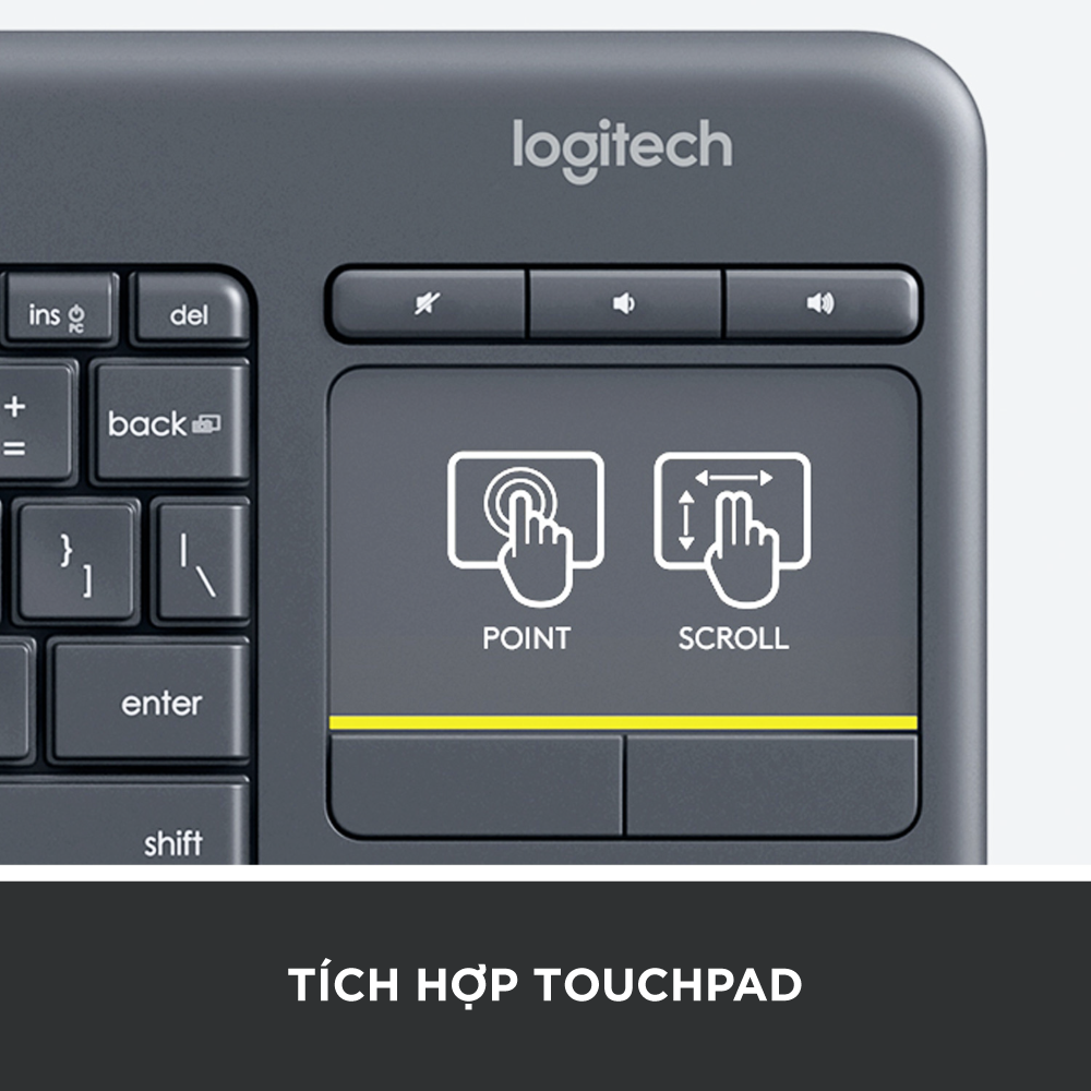 Bàn phím Logitech K400 Plus