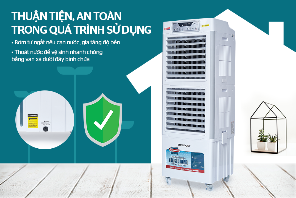MÁY LÀM MÁT KHÔNG KHÍ SUNHOUSE SHD7756 ( cho diện tích 50m2 )