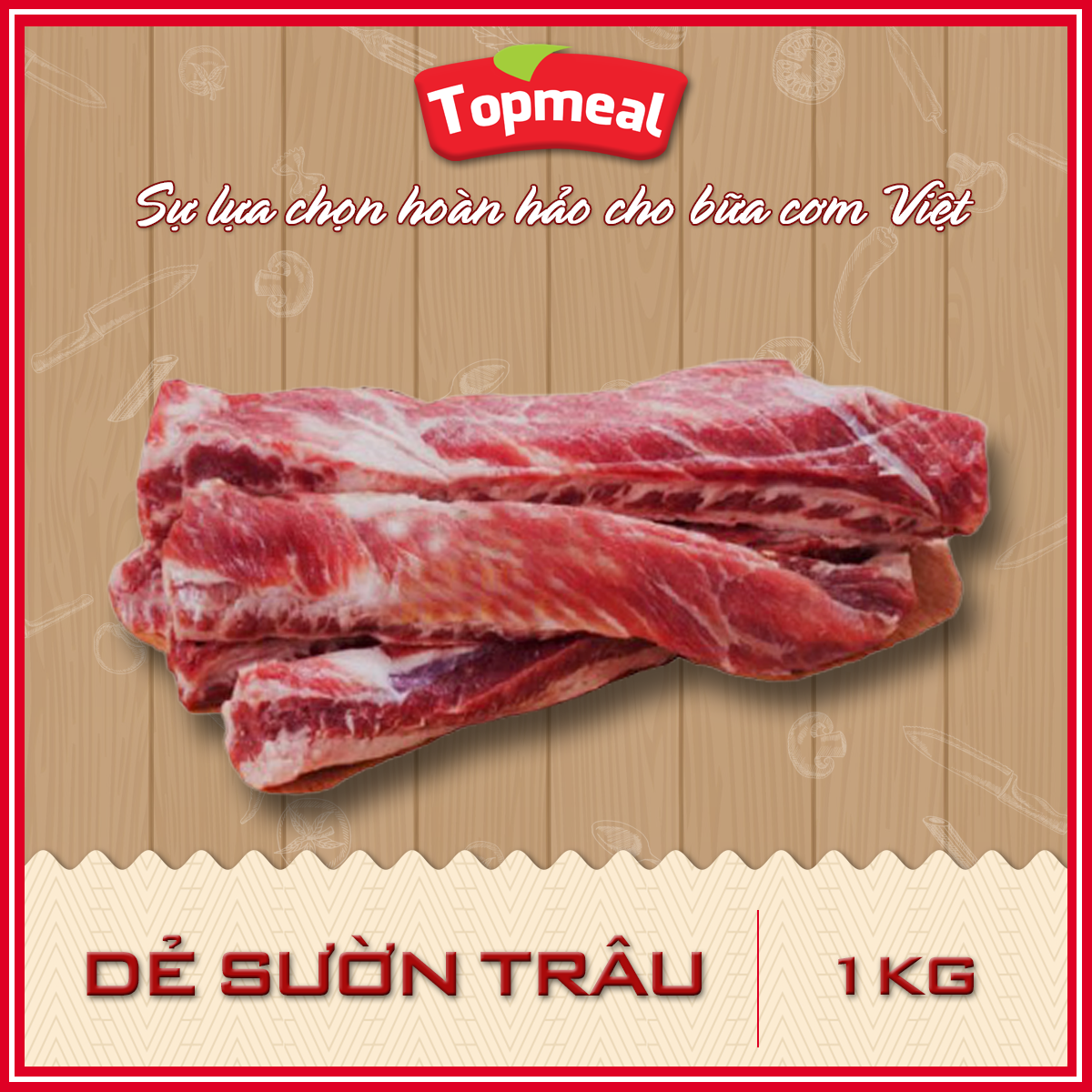 HCM - Dẻ sườn trâu (1 kg) - [Giao nhanh TPHCM]