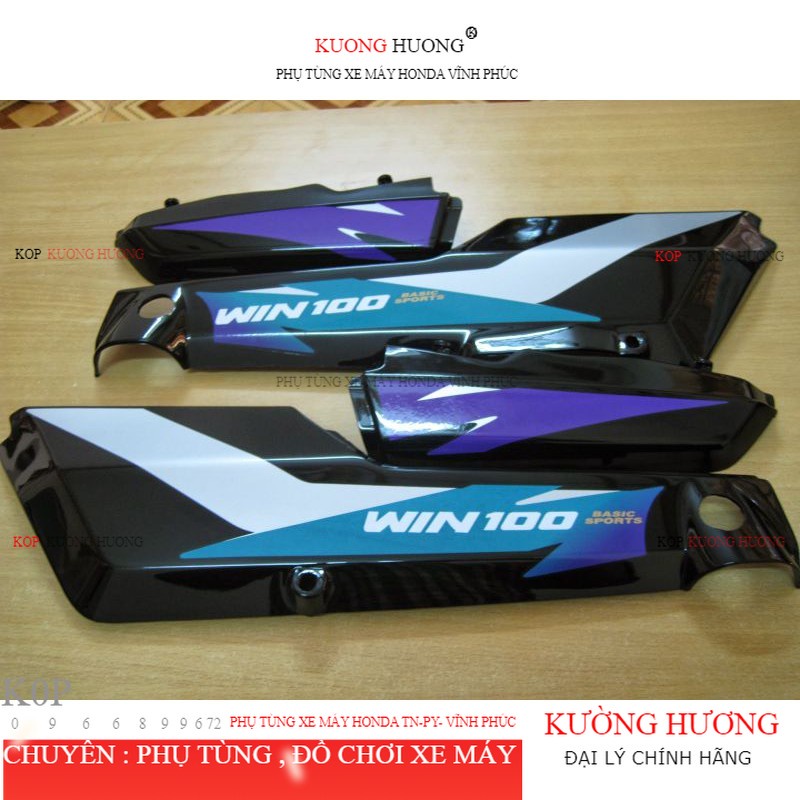 Nhựa ốp sườn xe win sẵn tem win vắt xanh đời 98 Dàn áo nhựa xe win 100 mầu đen