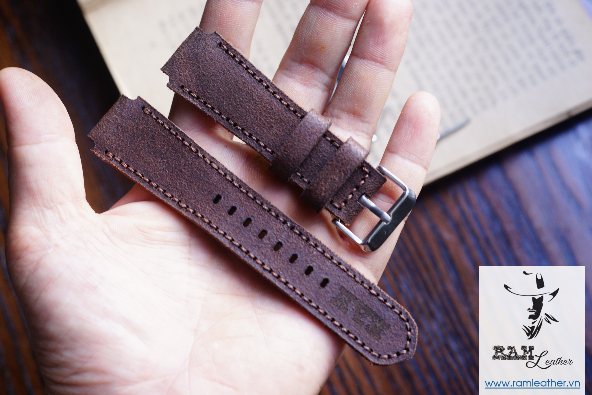 WATCH STRAPS DOUBLE COW LEATHER REAL